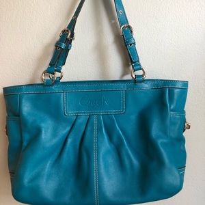 Used Teal Coach Purse